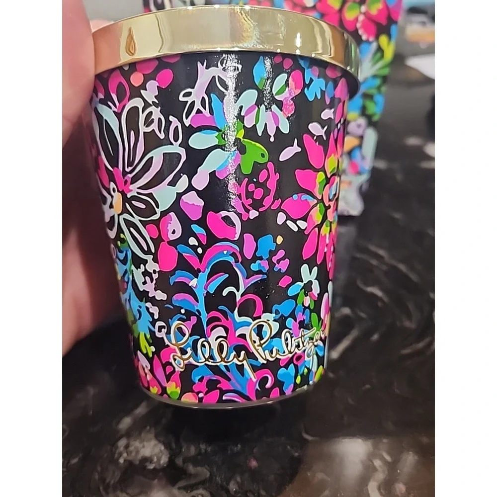 Lilly Pulitzer Bougie Scented Candle 8 oz New‎ GWP Printed Glass Jar
